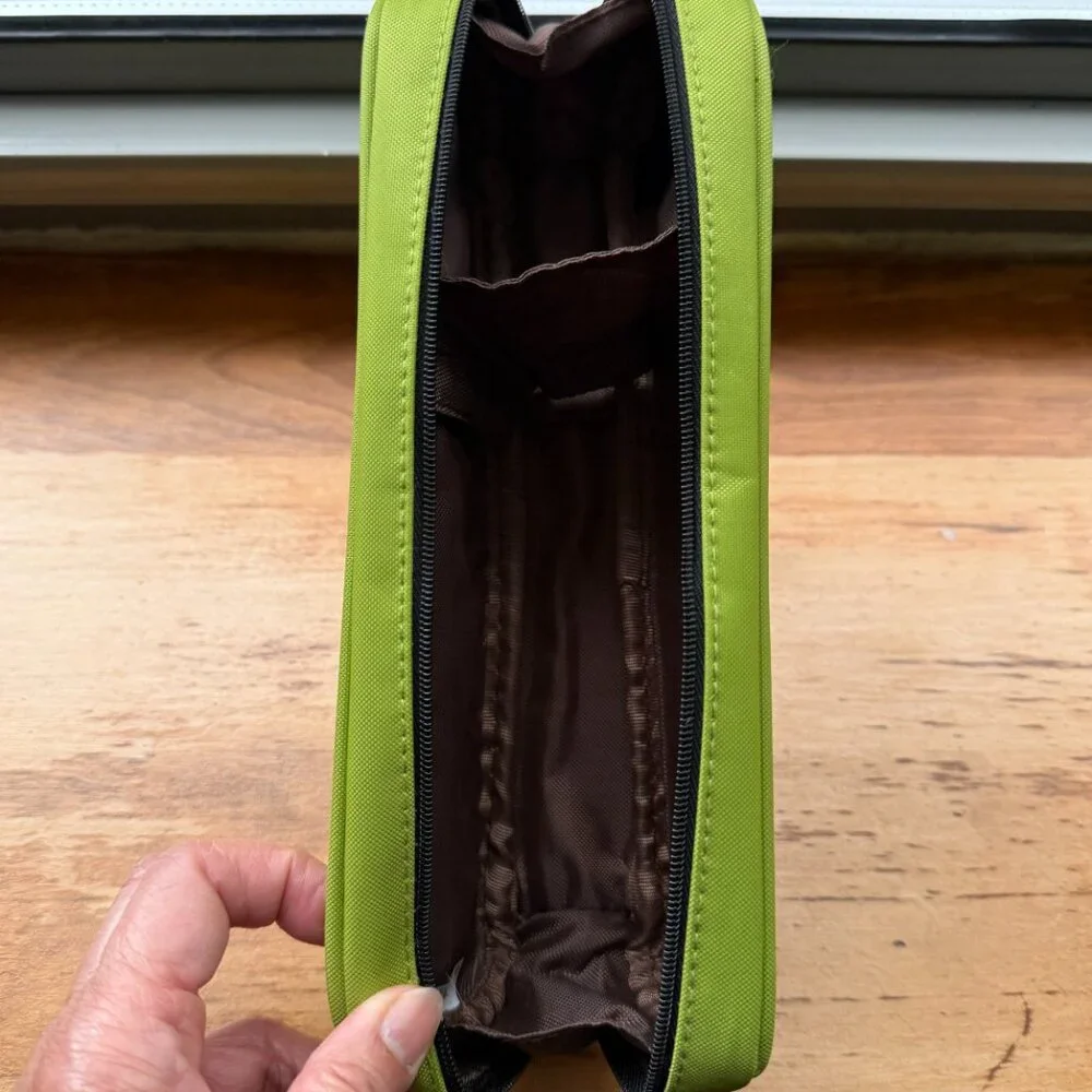 Lihit Lab A-7552 Designed for Arrangement Zipper Pencil Case 2-Way Yellow Green